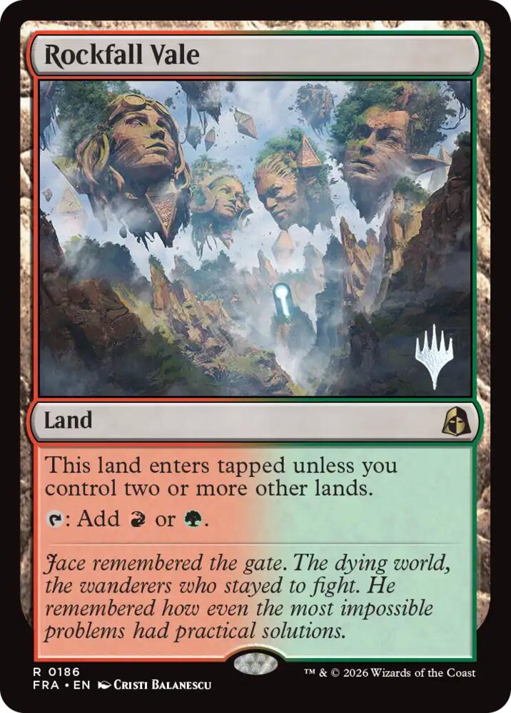 Rockfall Vale 186 card from Promo Pack: Reality Fracture