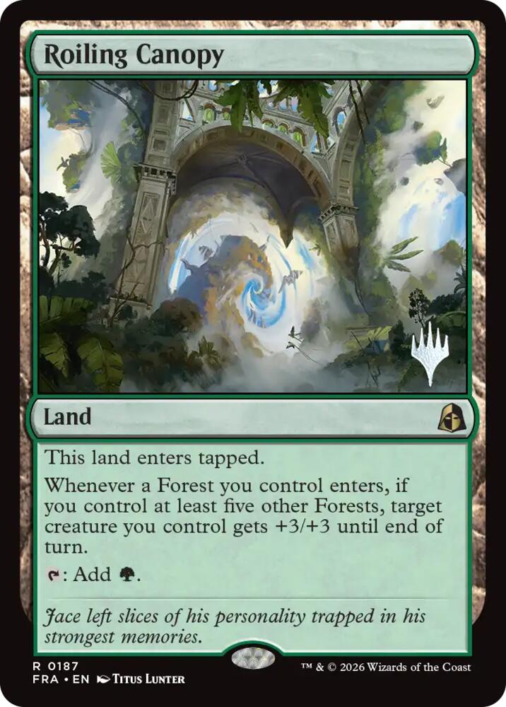 Roiling Canopy 187 card from Promo Pack: Reality Fracture