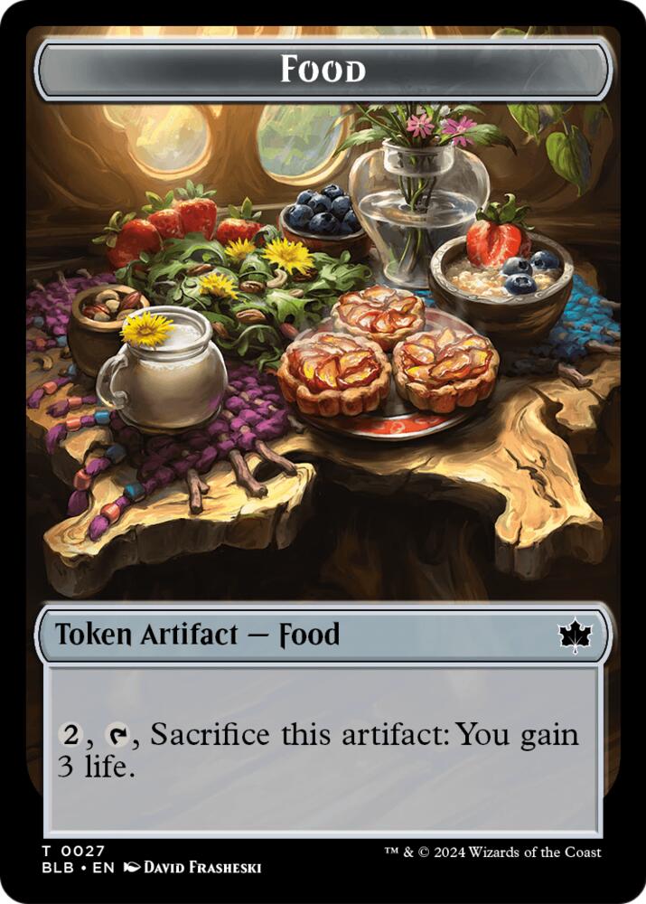 Food // Clue Token Double-Sided Token 27 // 14 card from Secrets of Strixhaven