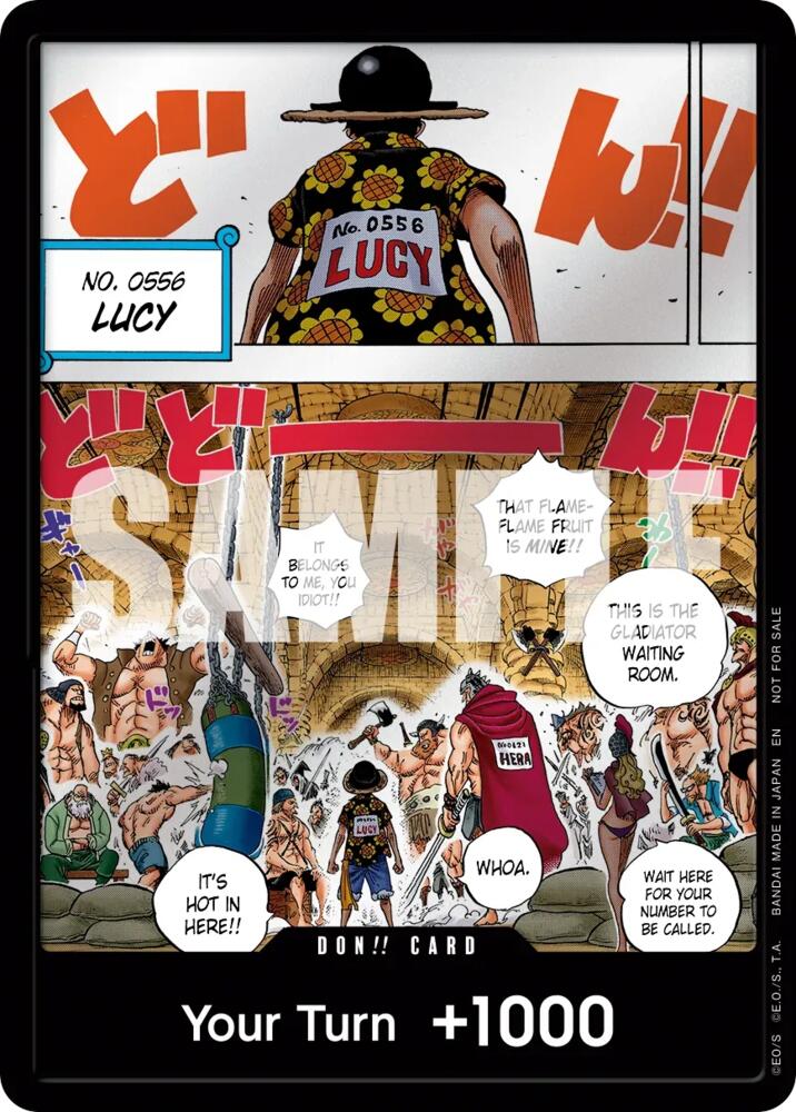 DON!! Card (Flame-Flame Fruit Coliseum) card from One Piece Promotion Cards