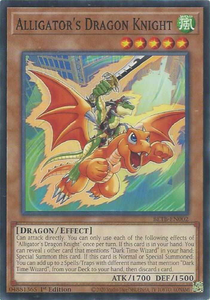 Alligator's Dragon Knight BETB-EN002 card from Beyond the Brave