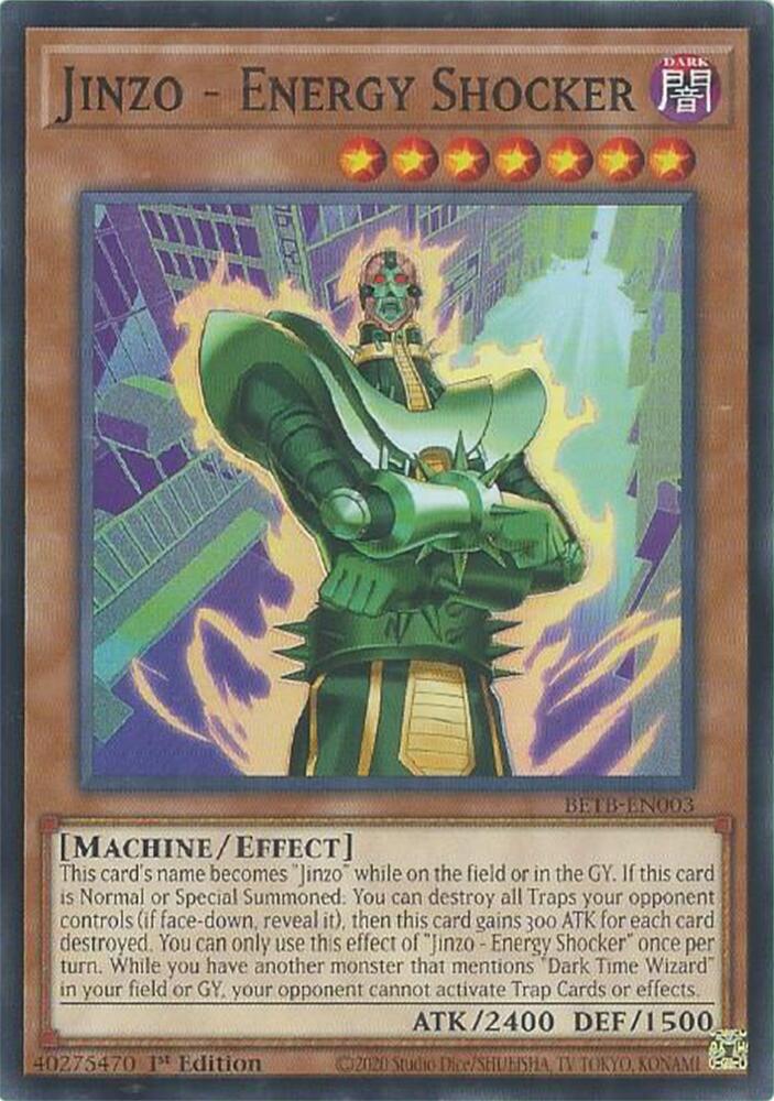 Jinzo - Energy Shocker BETB-EN003 card from Beyond the Brave