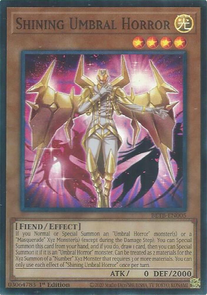 Shining Umbral Horror BETB-EN005 card from Beyond the Brave