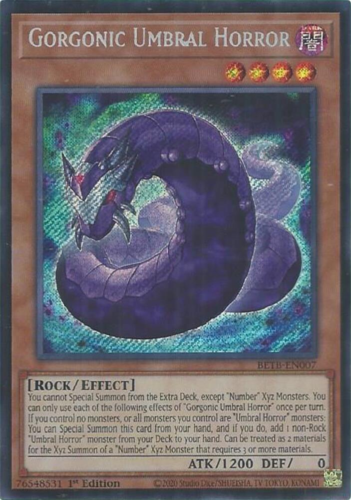Gorgonic Umbral Horror BETB-EN007 card from Beyond the Brave
