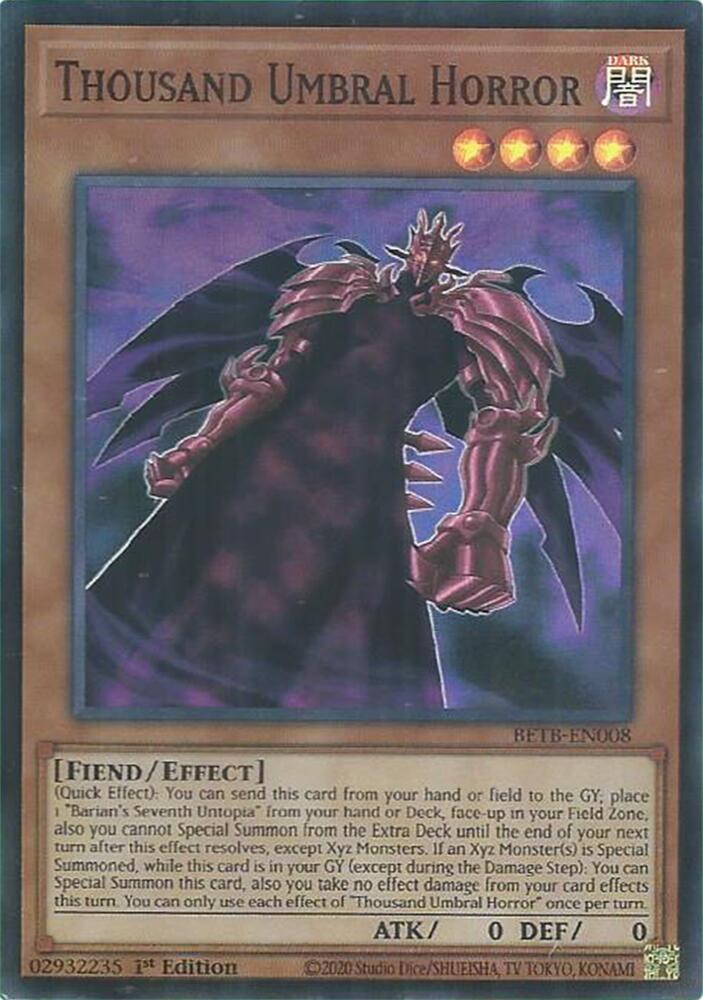 Thousand Umbral Horror BETB-EN008 card from Beyond the Brave