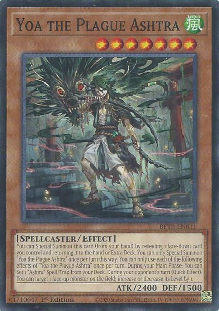 Yoa the Plague Ashtra BETB-EN011 card from Beyond the Brave