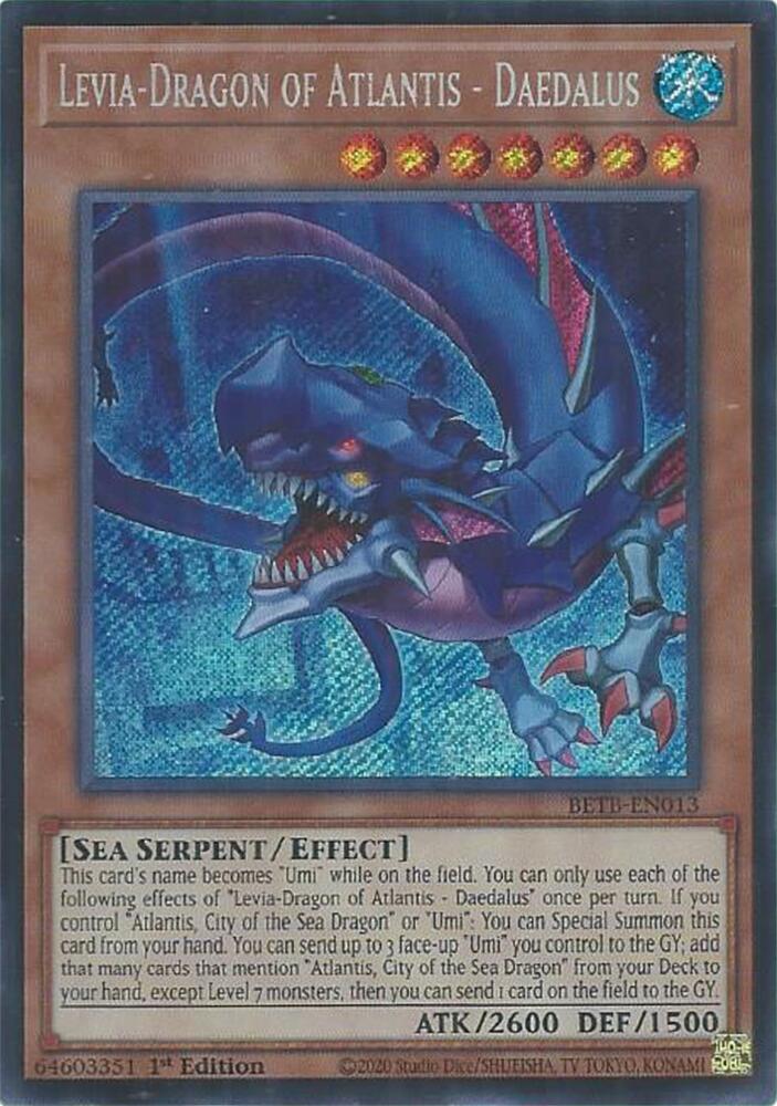 Levia-Dragon of Atlantis - Daedalus BETB-EN013 card from Beyond the Brave
