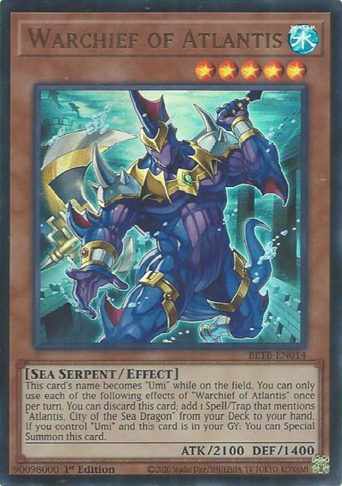 Warchief of Atlantis BETB-EN014 card from Beyond the Brave