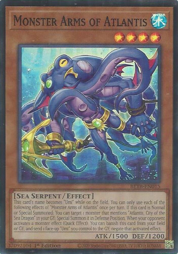 Monster Arms of Atlantis BETB-EN015 card from Beyond the Brave