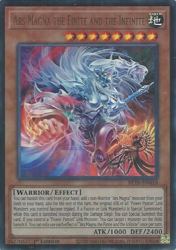Ars Magna the Finite and the Infinite BETB-EN018 card from Beyond the Brave