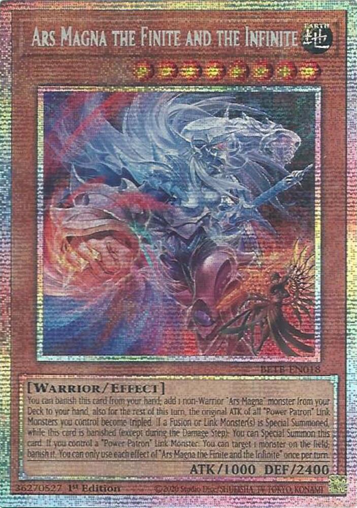 Ars Magna the Finite and the Infinite (Starlight Rare) BETB-EN018 card from Beyond the Brave