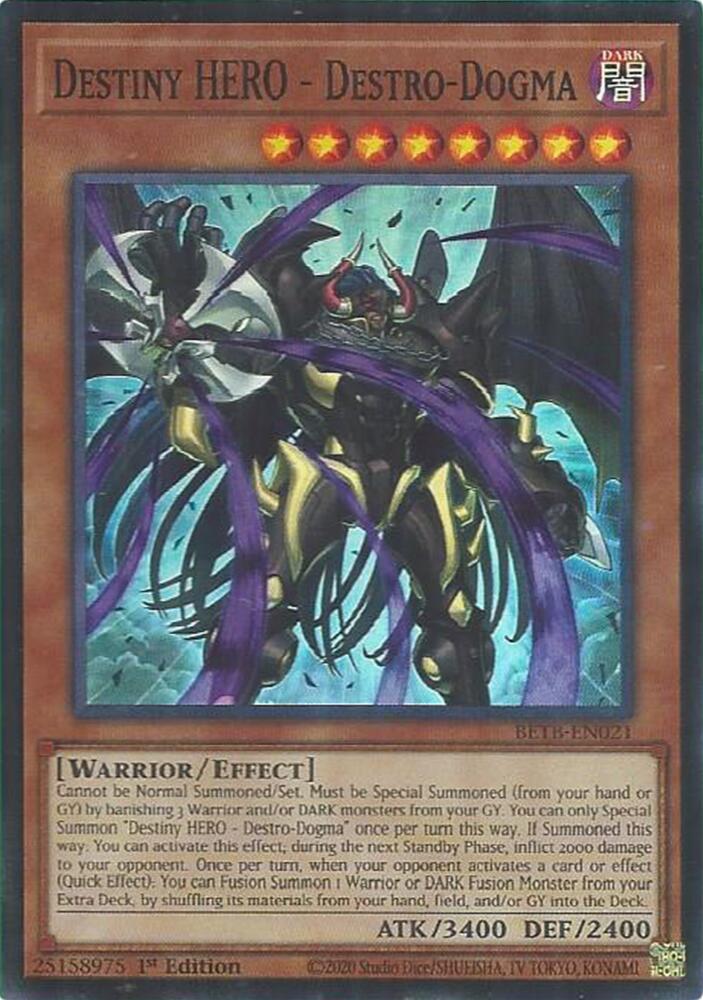 Destiny HERO - Destro-Dogma BETB-EN021 card from Beyond the Brave
