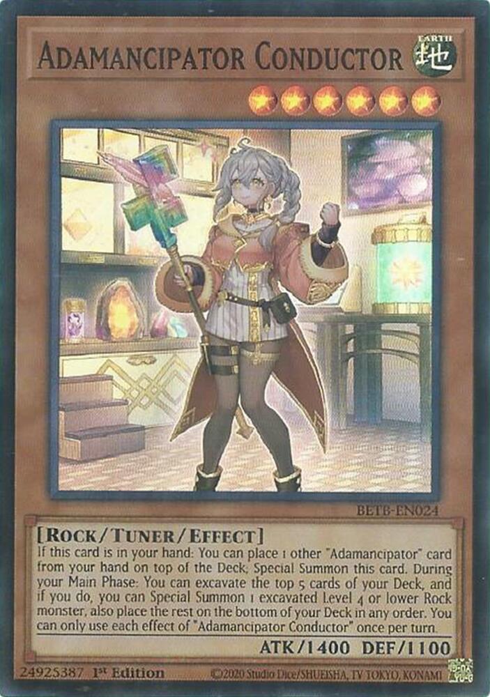 Adamancipator Conductor BETB-EN024 card from Beyond the Brave