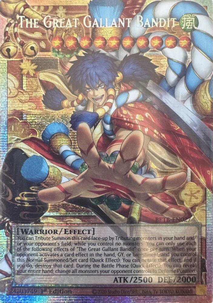 The Great Gallant Bandit (Starlight Rare) (Extended Art) BETB-EN027 card from Beyond the Brave