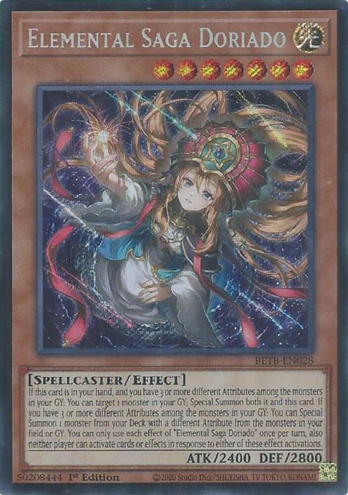 Elemental Saga Doriado BETB-EN028 card from Beyond the Brave