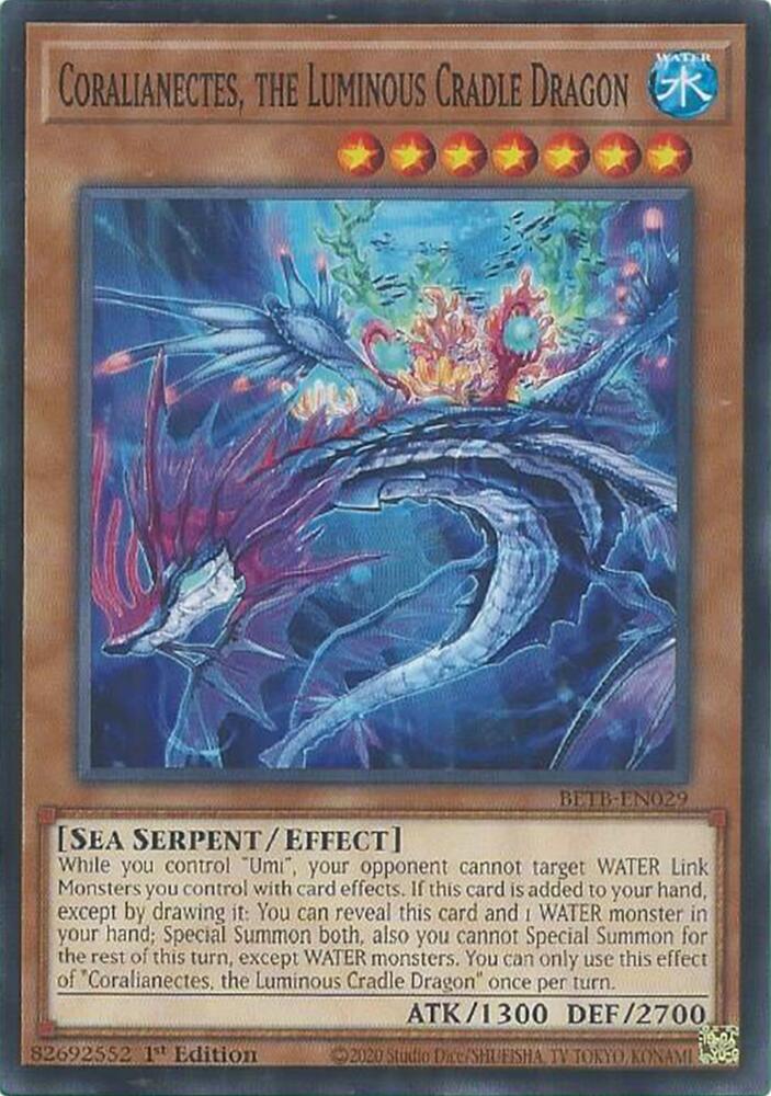 Coralianectes, the Luminous Cradle Dragon BETB-EN029 card from Beyond the Brave