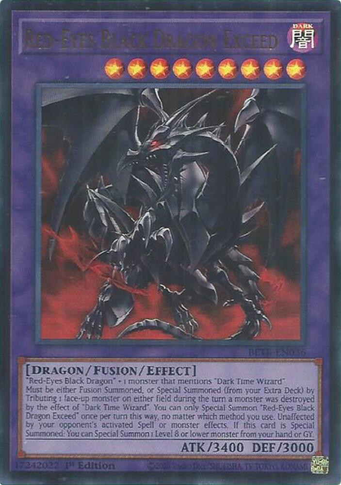 Red-Eyes Black Dragon Exceed BETB-EN036 card from Beyond the Brave