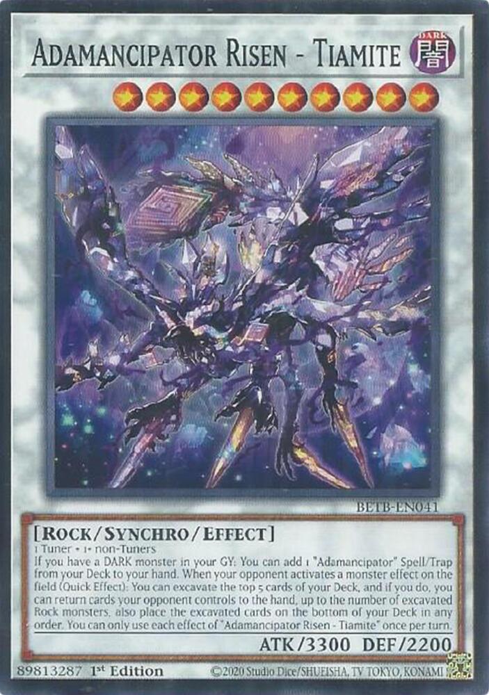 Adamancipator Risen - Tiamite BETB-EN041 card from Beyond the Brave
