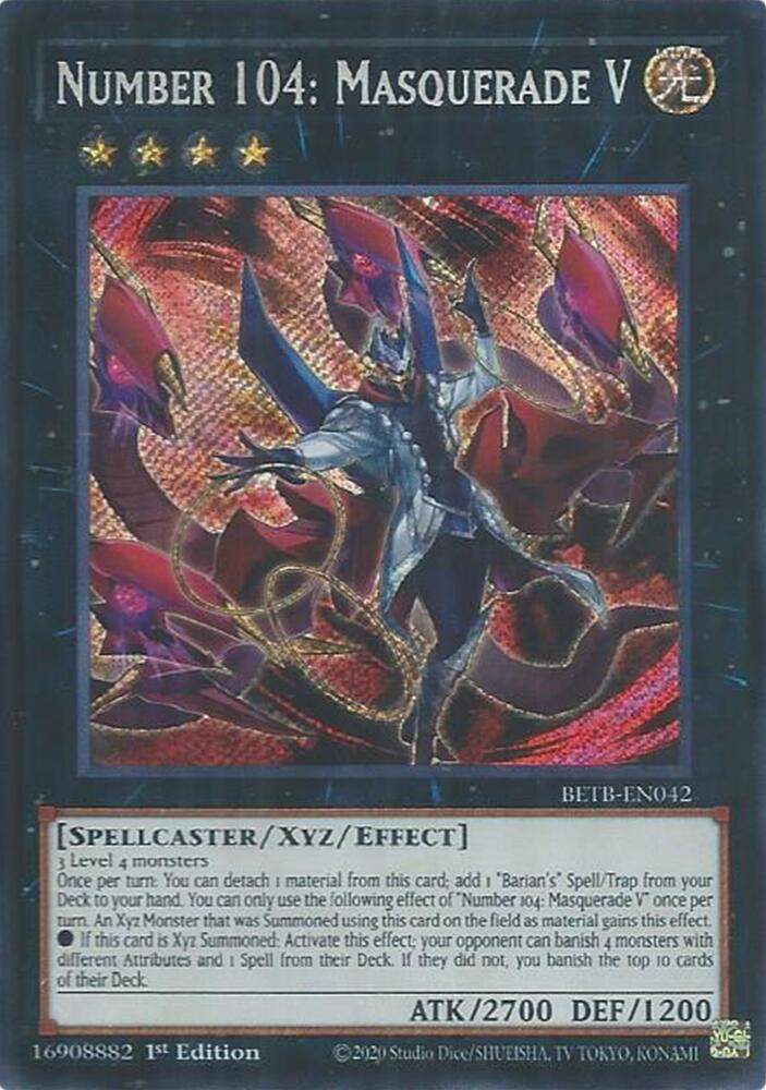Number 104: Masquerade V BETB-EN042 card from Beyond the Brave
