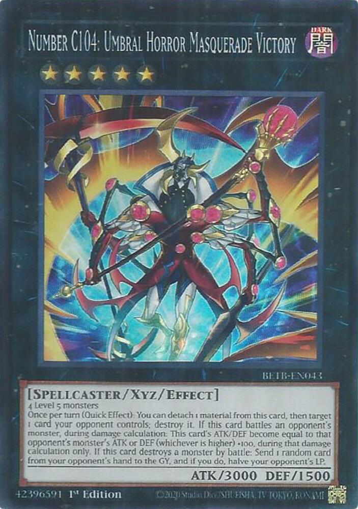 Number C104: Umbral Horror Masquerade Victory BETB-EN043 card from Beyond the Brave