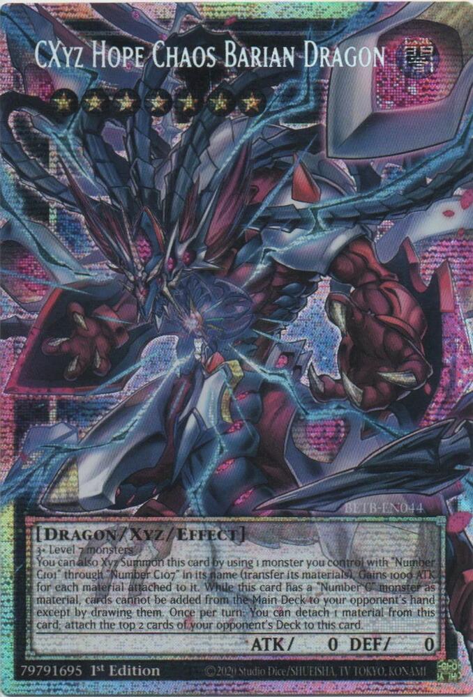 CXyz Hope Chaos Barian Dragon (Starlight Rare) (Extended Art) BETB-EN044 card from Beyond the Brave