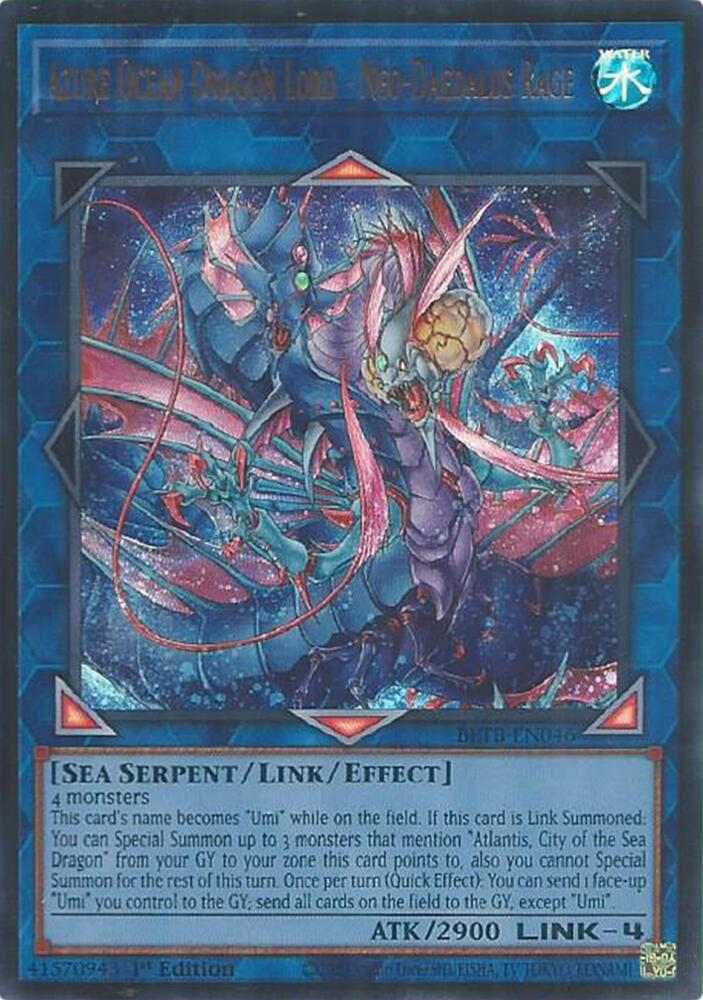 Azure Ocean Dragon Lord - Neo-Daedalus Rage BETB-EN046 card from Beyond the Brave