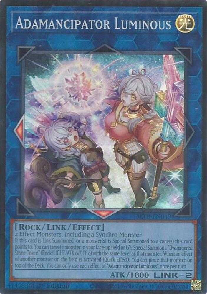 Adamancipator Luminous BETB-EN049 card from Beyond the Brave