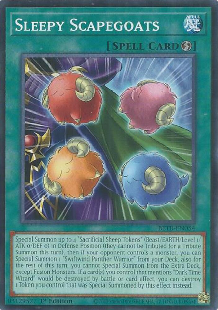 Sleepy Scapegoats BETB-EN054 card from Beyond the Brave