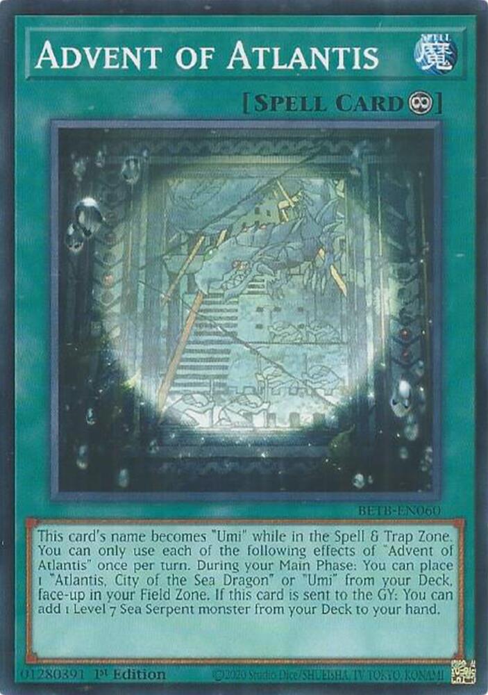 Advent of Atlantis BETB-EN060 card from Beyond the Brave