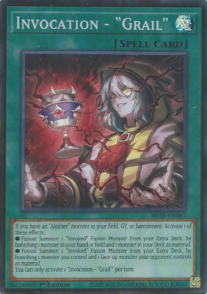 Invocation - "Grail" BETB-EN067 card from Beyond the Brave
