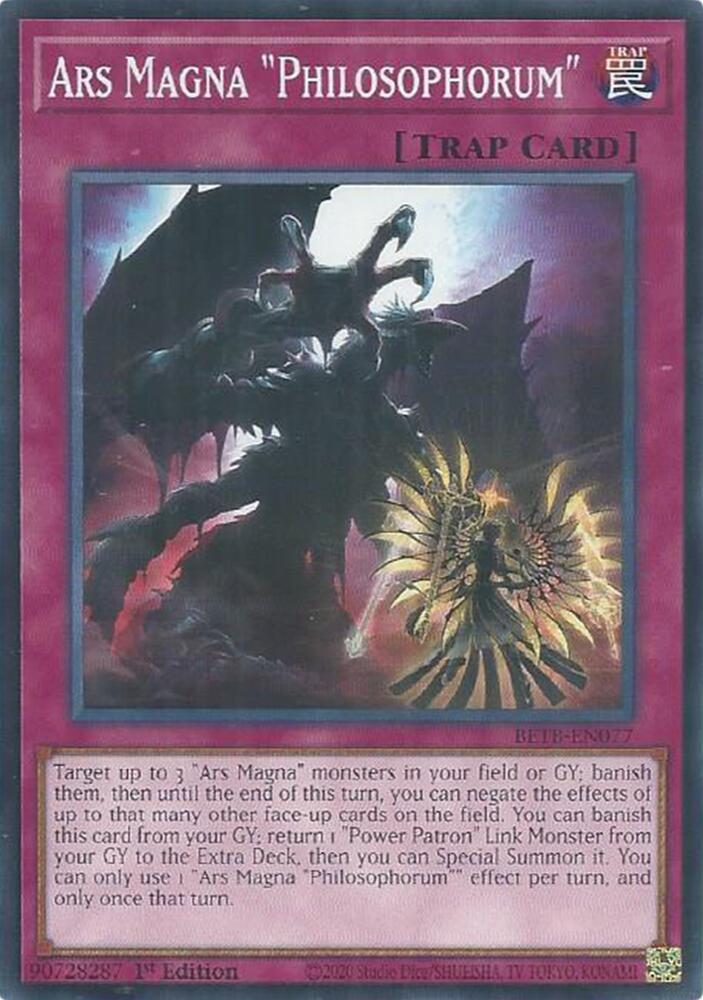 Ars Magna "Philosophorum" BETB-EN077 card from Beyond the Brave