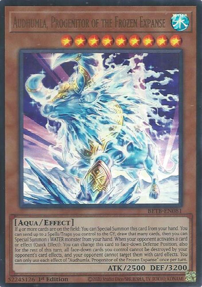 Audhumla, Progenitor of the Frozen Expanse BETB-EN081 card from Beyond the Brave