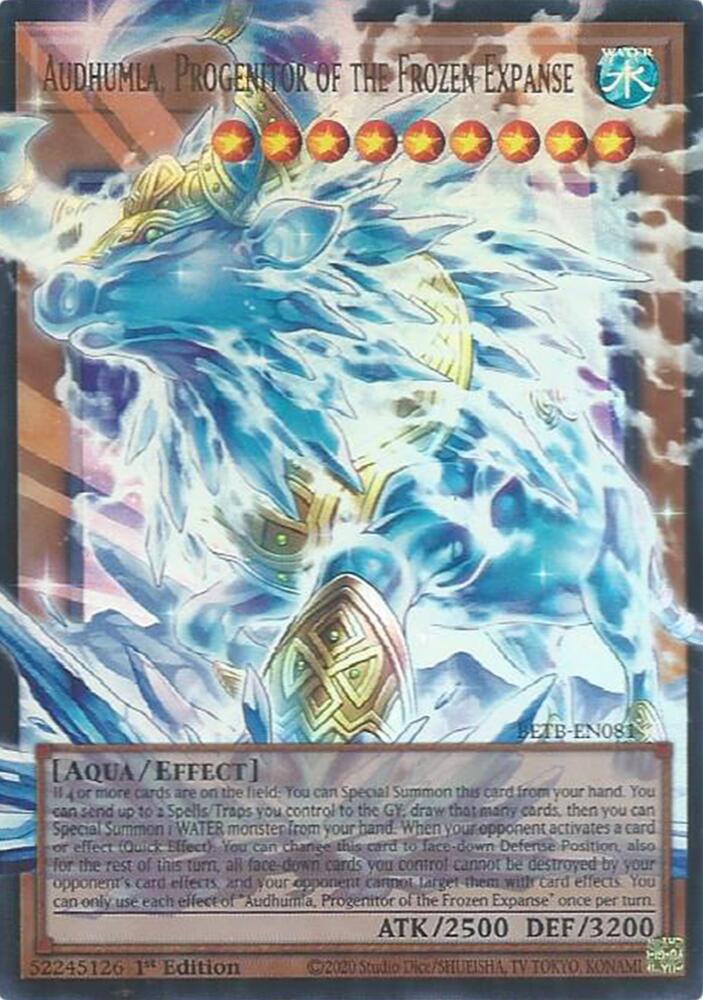 Audhumla, Progenitor of the Frozen Expanse (Extended Art) BETB-EN081 card from Beyond the Brave