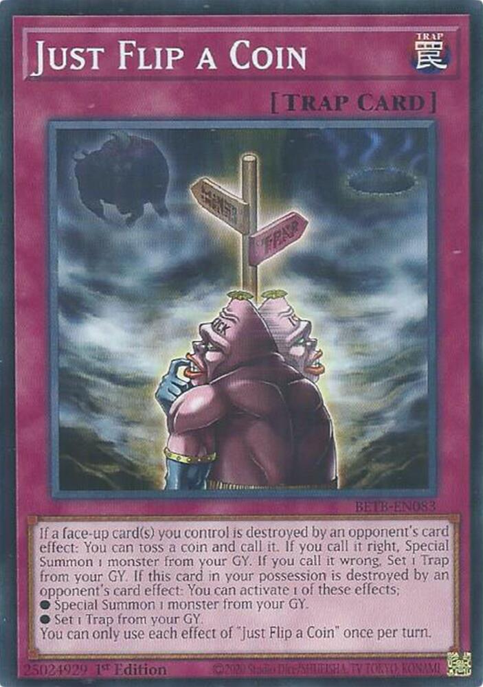 Just Flip a Coin BETB-EN083 card from Beyond the Brave
