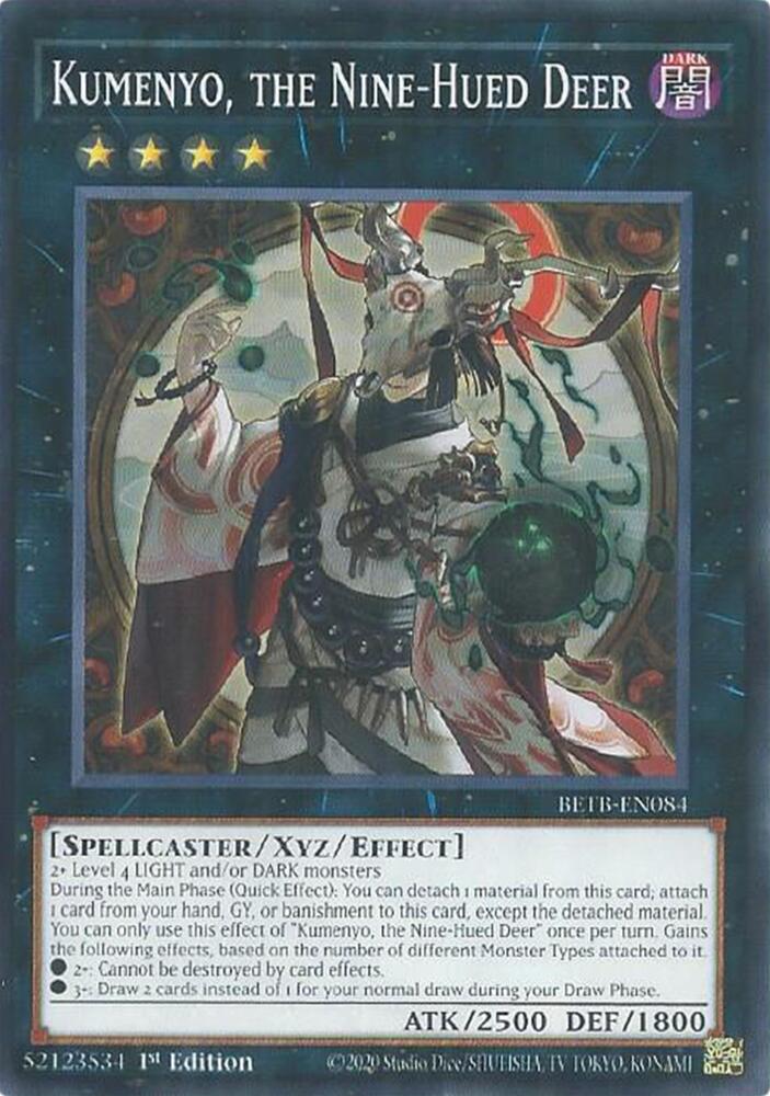 Kumenyo, the Nine-Hued Deer BETB-EN084 card from Beyond the Brave