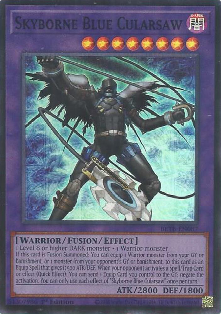 Skyborne Blue Cularsaw BETB-EN087 card from Beyond the Brave