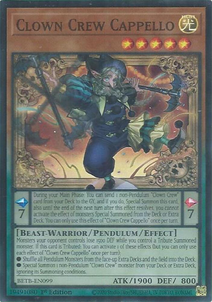 Clown Crew Cappello BETB-EN099 card from Beyond the Brave