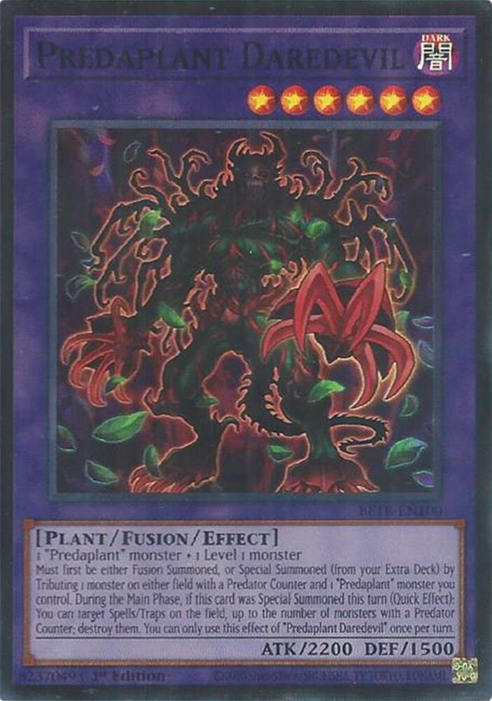 Predaplant Daredevil BETB-EN100 card from Beyond the Brave