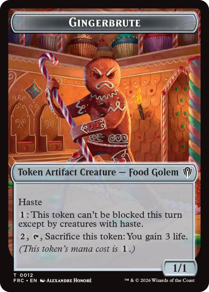 Gingerbrute // Myr Double-Sided Token 12 // 15 card from Commander: Reality Fracture