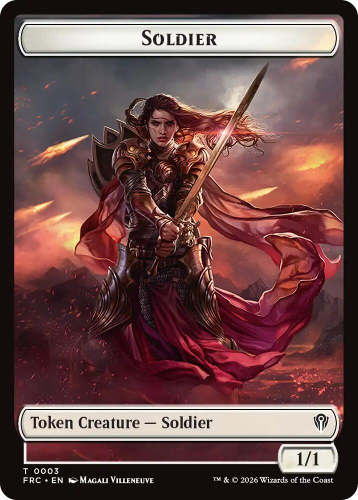 Soldier // Map Double-Sided Token 3 // 14 card from Commander: Reality Fracture