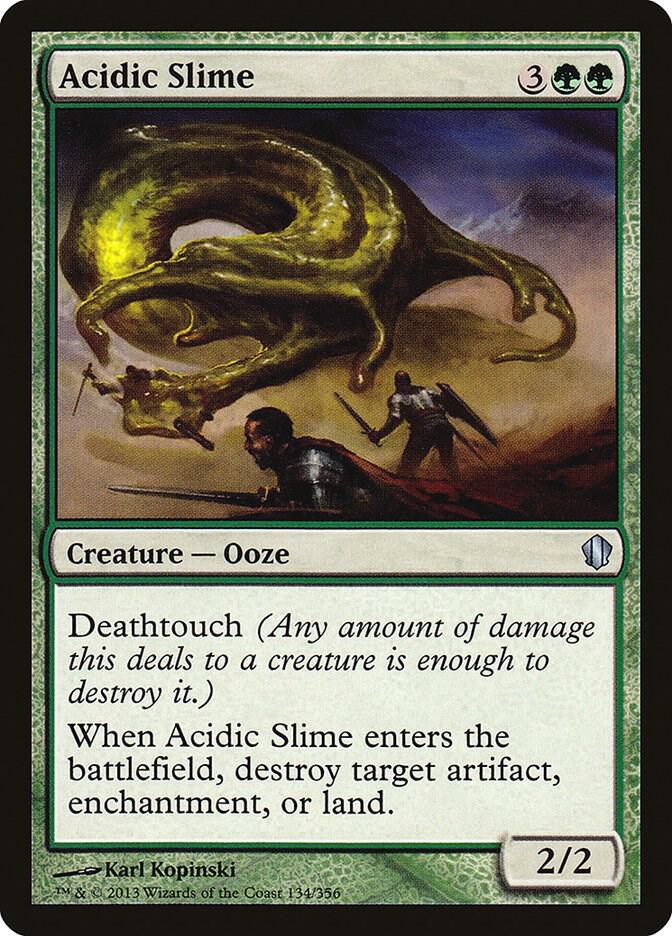Acidic Slime 134 card from Commander 2013