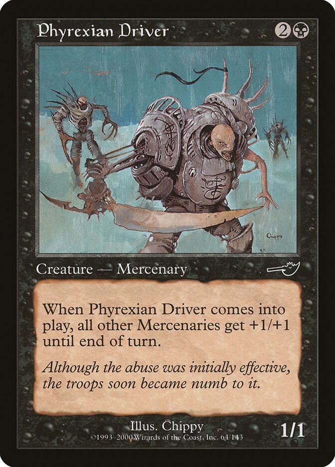 Phyrexian Driver 64 card from Nemesis