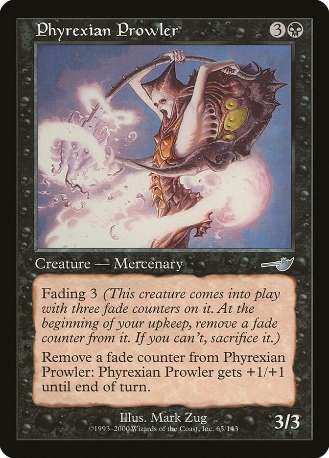Phyrexian Prowler 65 card from Nemesis