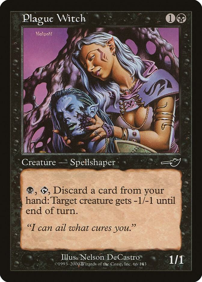 Plague Witch 66 card from Nemesis