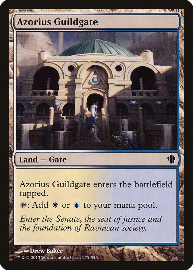 Azorius Guildgate 275 card from Commander 2013