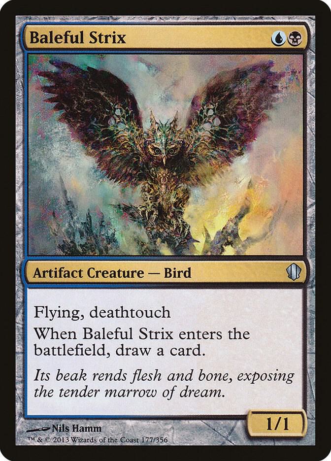 Baleful Strix 177 card from Commander 2013