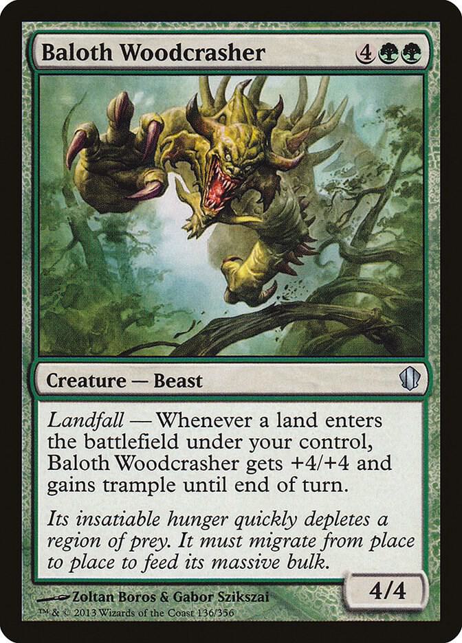 Baloth Woodcrasher 136 card from Commander 2013