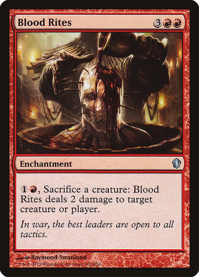 Blood Rites 101 card from Commander 2013