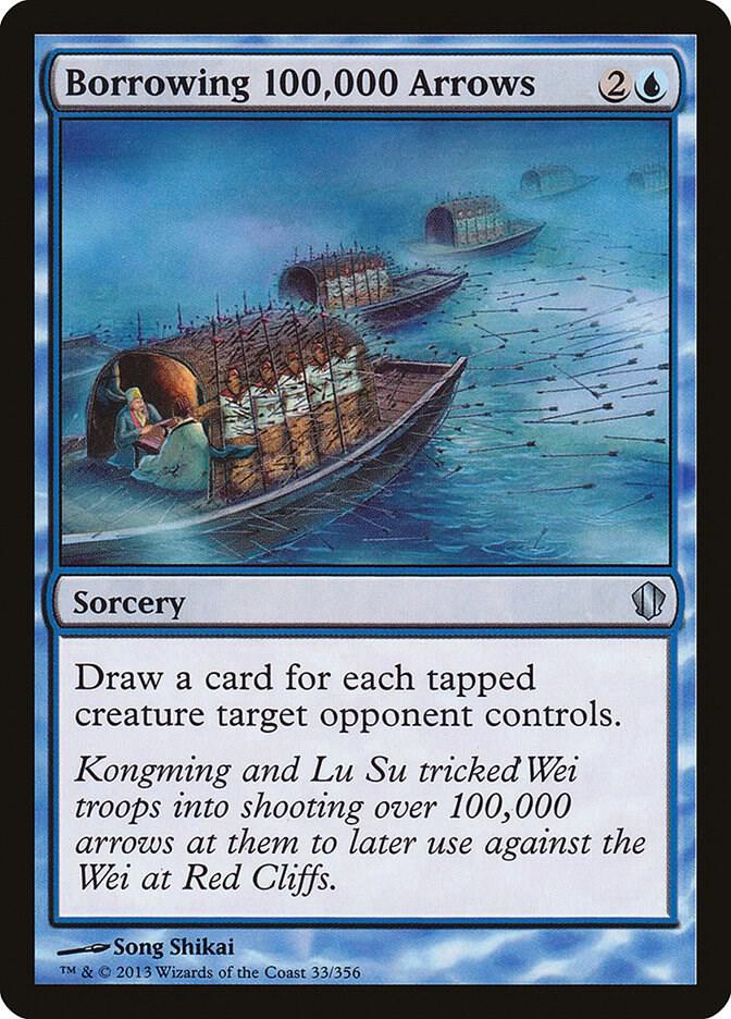 Borrowing 100,000 Arrows 33 card from Commander 2013