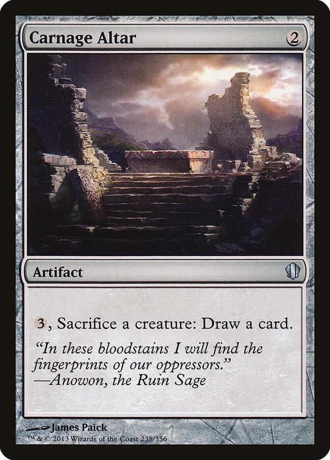 Carnage Altar 238 card from Commander 2013